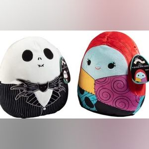 NWT Jack and Sally Nightmare Before Christmas Squishmallows 8"